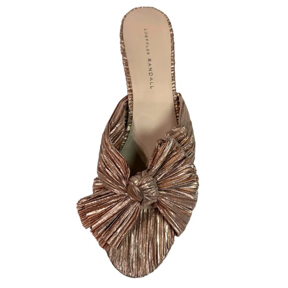 $395 Loeffler Randall rose gold mules size 11 / eu 42 - Picture 3 of 7